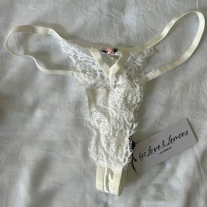 For love and lemons white thong